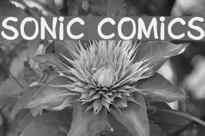 Sonic Comics Font examples