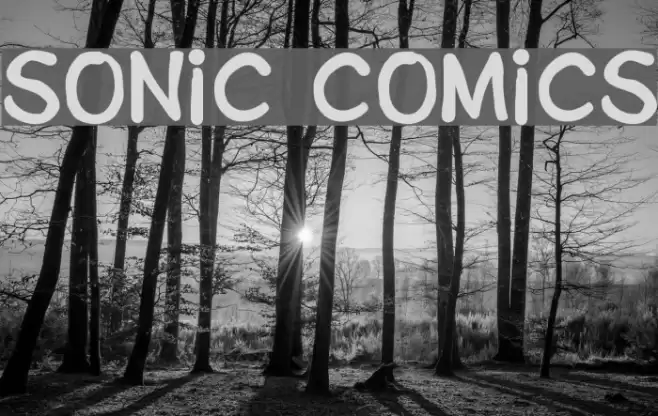 Sonic Comics Font examples