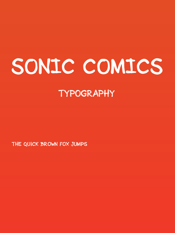 Sonic Comics Poster