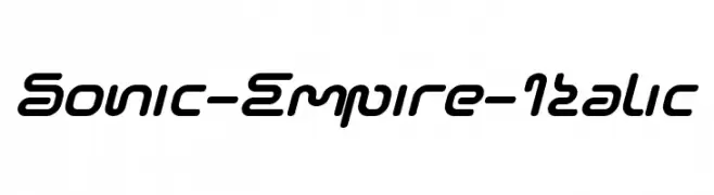 Sonic-Empire-Italic  Frei Schriftart Herunterladen