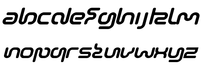 Sonic-Empire-Italic Font LOWERCASE