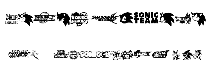 Sonic Mega Font Font OTHER CHARS