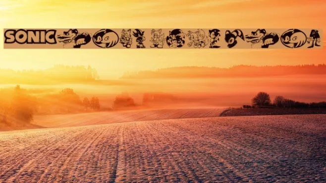 Sonic Mega Font Example 3