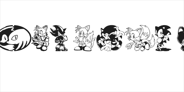 Sonic Mega Font Logo