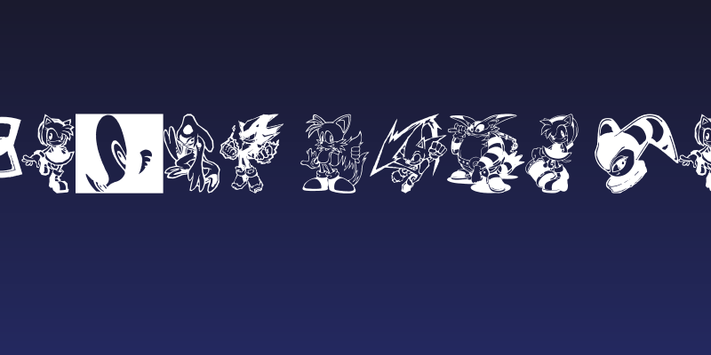 Sonic Mega Font Social Header