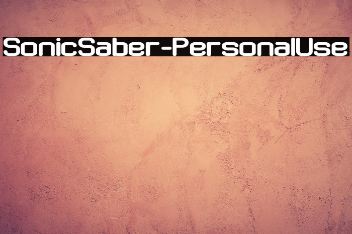 Sonic Saber - Personal Use Example 1