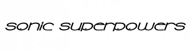 Sonic Superpowers  免费字体下载