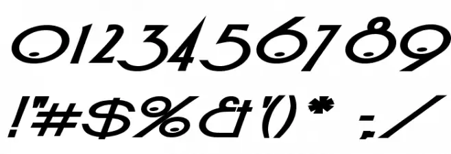 Sonic Superpowers Font OTHER CHARS