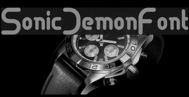 SonicDemonFont Font examples