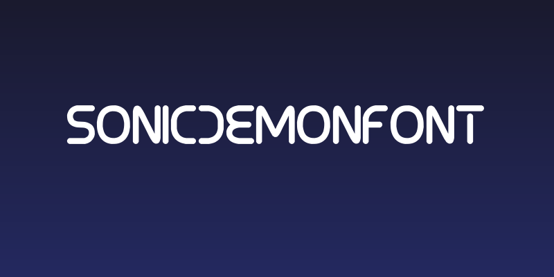 SonicDemonFont Social Header