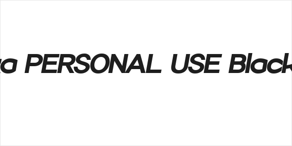 Sonika PERSONAL USE Black Italic Logo