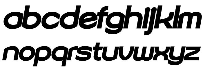 Sonika PERSONAL USE Black Italic Font LOWERCASE