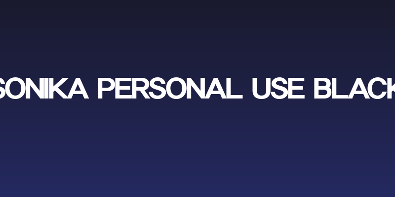 Sonika PERSONAL USE Black Social Header