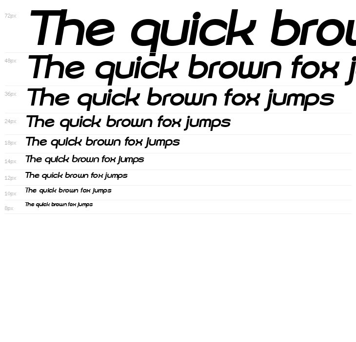 Sonika PERSONAL USE Bold Italic Waterfall