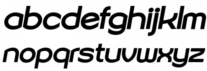 Sonika PERSONAL USE Bold Italic Caratteri MINUSCOLO