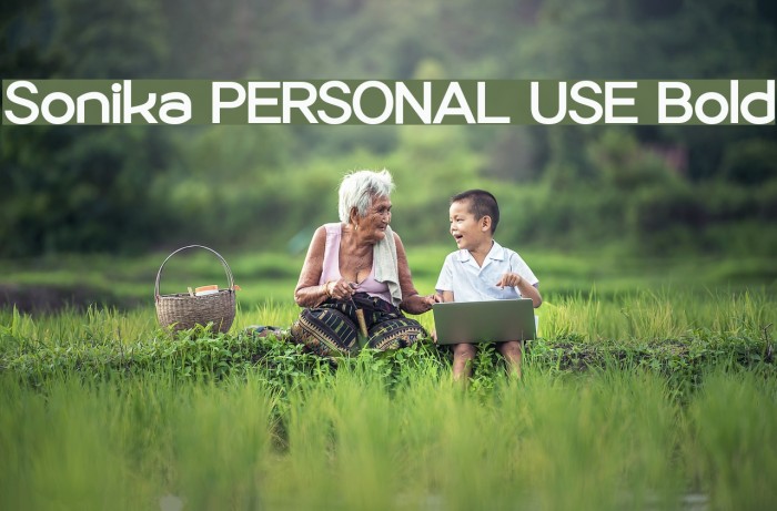 Sonika PERSONAL USE Bold Font examples