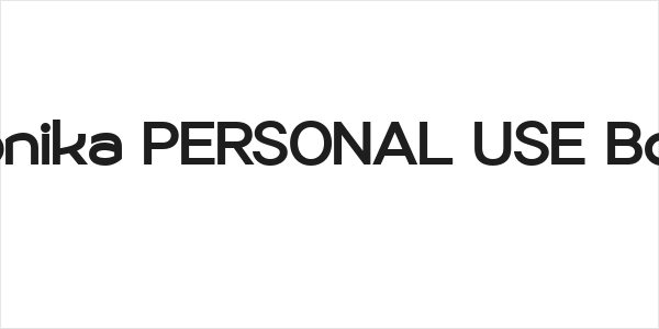 Sonika PERSONAL USE Bold Logo