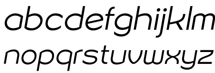 Sonika PERSONAL USE Light Italic Font LOWERCASE