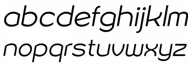 Sonika PERSONAL USE Light Italic Шрифта строчной