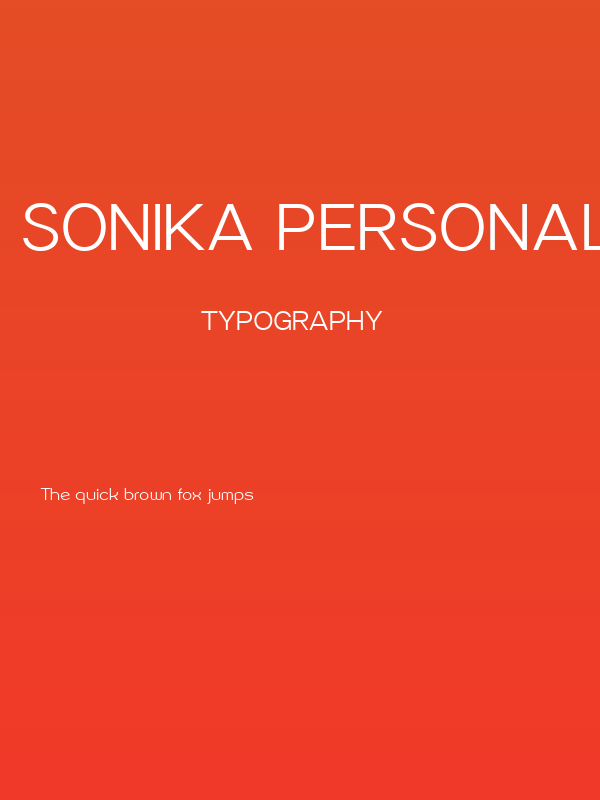 Sonika PERSONAL USE Light Poster
