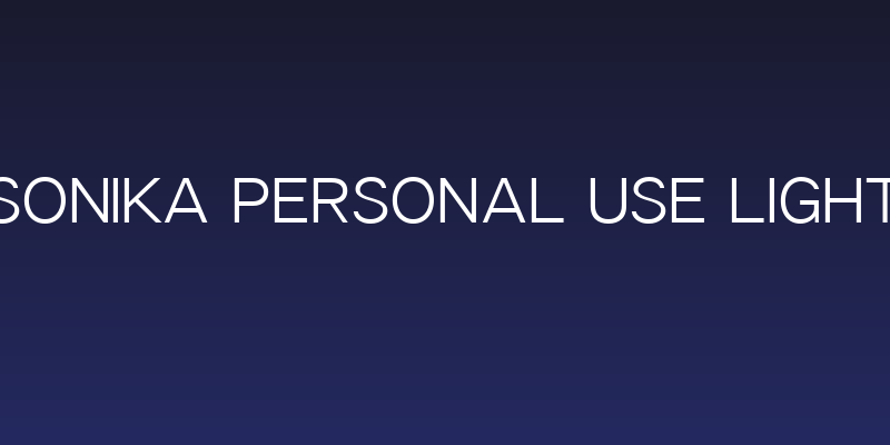 Sonika PERSONAL USE Light Social Header