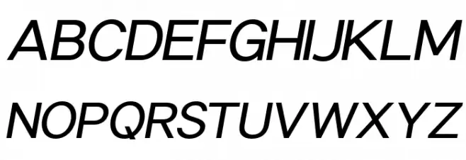 Sonika PERSONAL USE Regular Italic Шрифта ВЕРХНИЙ