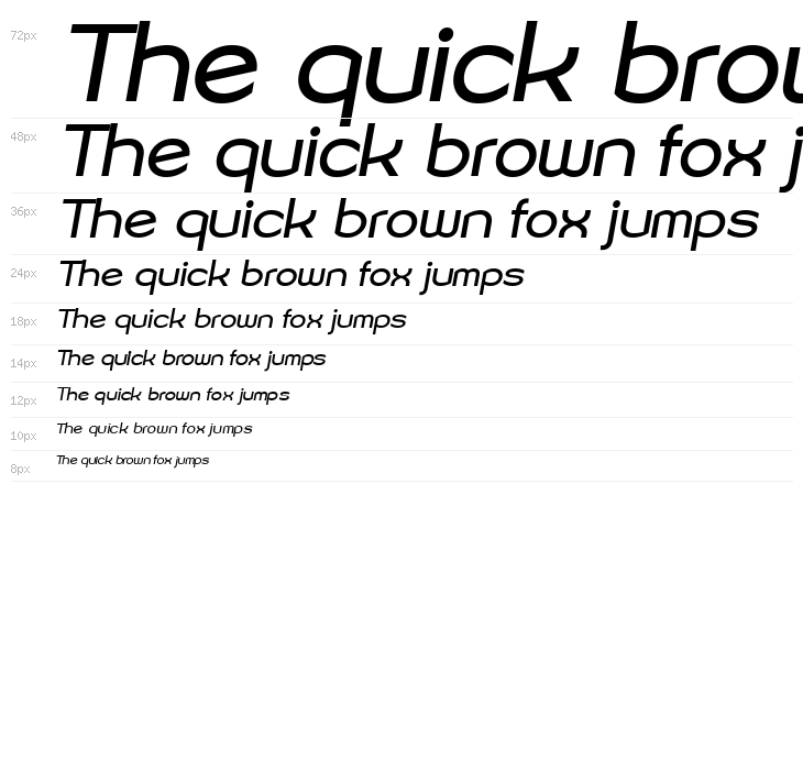 Sonika PERSONAL USE Regular Italic Waterfall