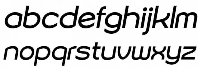 Sonika PERSONAL USE Regular Italic Caratteri MINUSCOLO