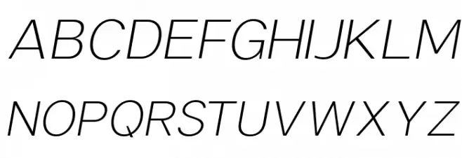 Sonika PERSONAL USE Thin Italic Fonte MAIÚSCULAS