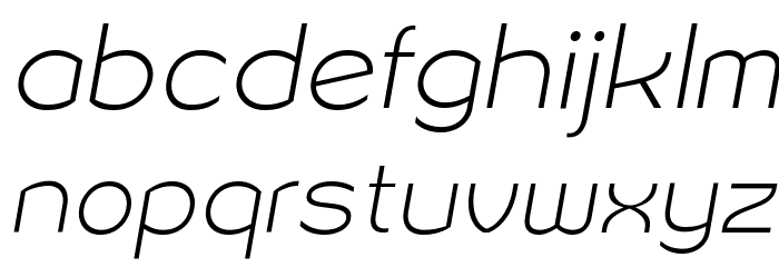 Sonika PERSONAL USE Thin Italic Font LOWERCASE
