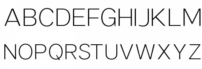 Sonika PERSONAL USE Thin Schriftart Groß
