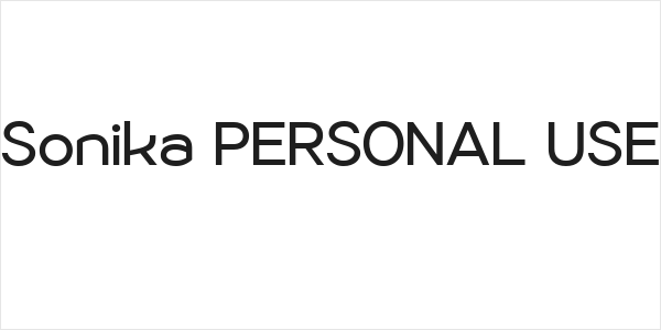 Sonika PERSONAL USE Logo