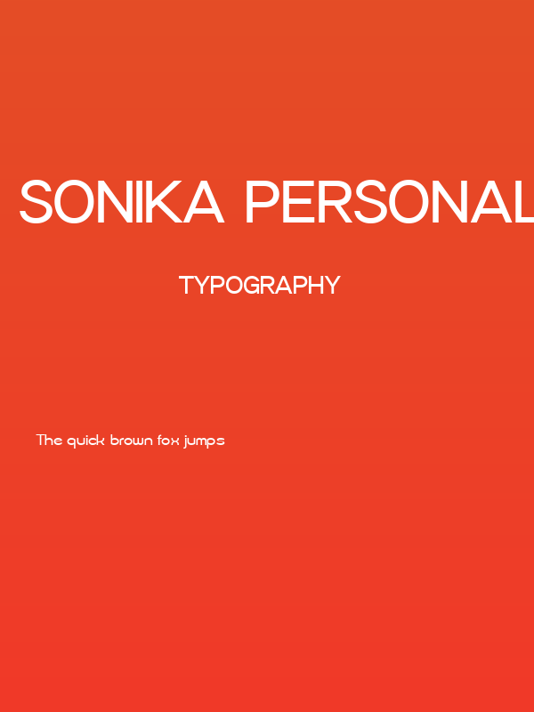 Sonika PERSONAL USE Poster