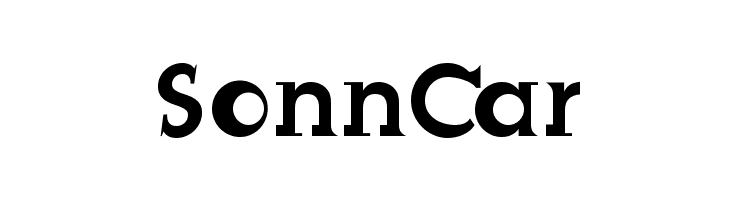 SonnCar Font