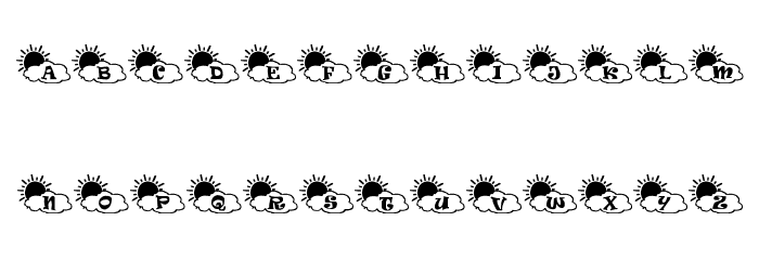 Sonnenschein Font LOWERCASE