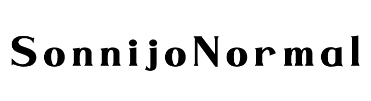 Sonnijo Normal  フリーフォントのダウンロード