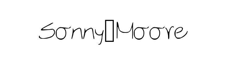 Sonny_Moore 字体