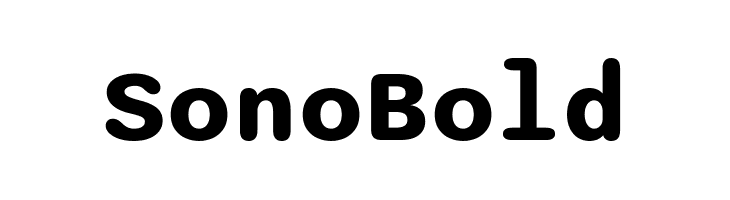 Sono Bold  Fuentes Gratis Descargar