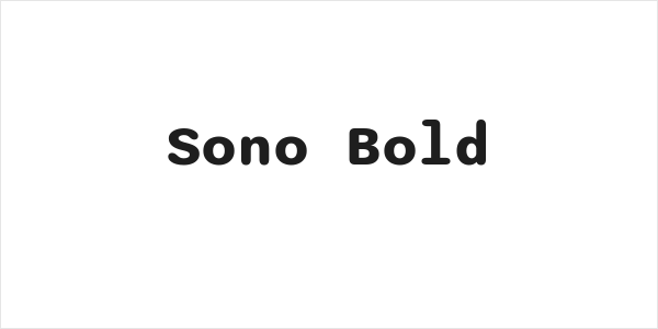 Sono Bold Logo