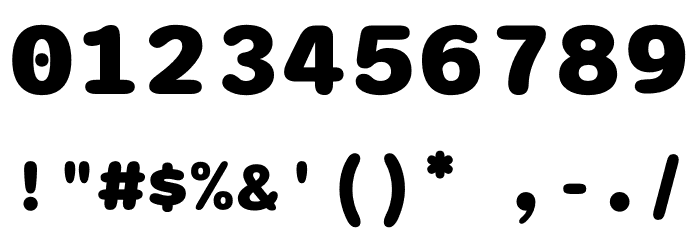 Sono ExtraBold Font OTHER CHARS