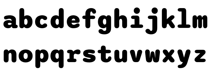 Sono ExtraBold Font LOWERCASE