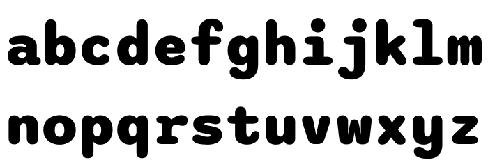 Sono ExtraBold Font LOWERCASE