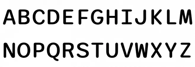 Sono Medium Schriftart Groß