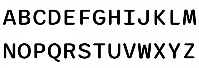 Sono Medium Schriftart Groß