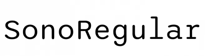 Sono Regular  Fuentes Gratis Descargar
