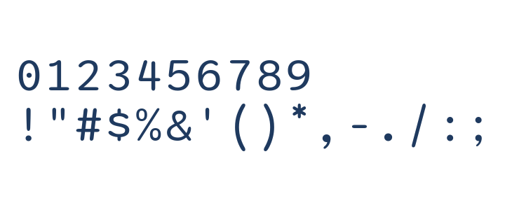 Sono Regular Other Characters