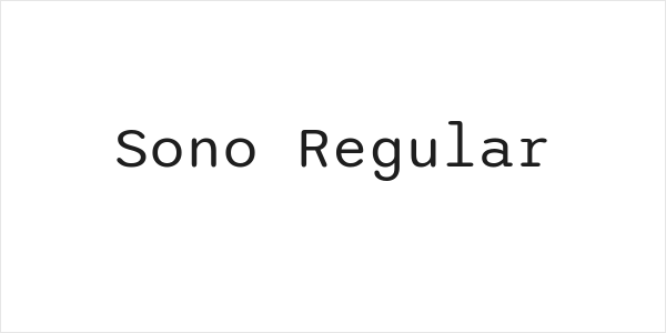 Sono Regular Logo