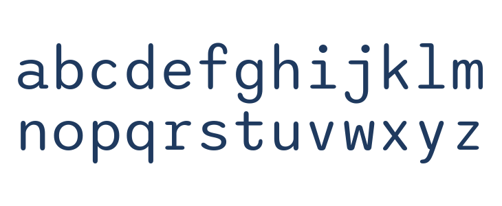 Sono Regular Lowercase