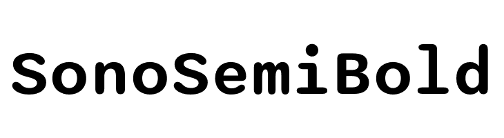 Sono SemiBold Font