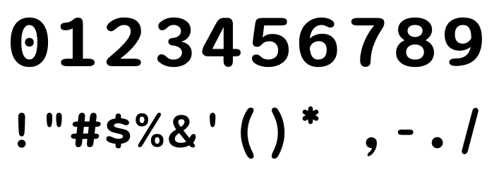 Sono SemiBold Font OTHER CHARS